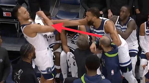 kyle anderson rudy gobert|Rudy Gobert removed after throwing punch at Kyle。